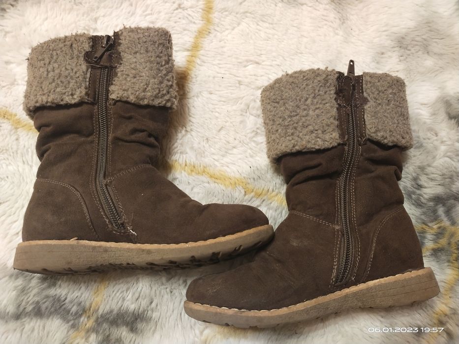 Ocieplane kozaki kozaczki zima śnieg