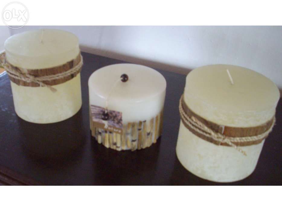 Conjunto de velas decorativas