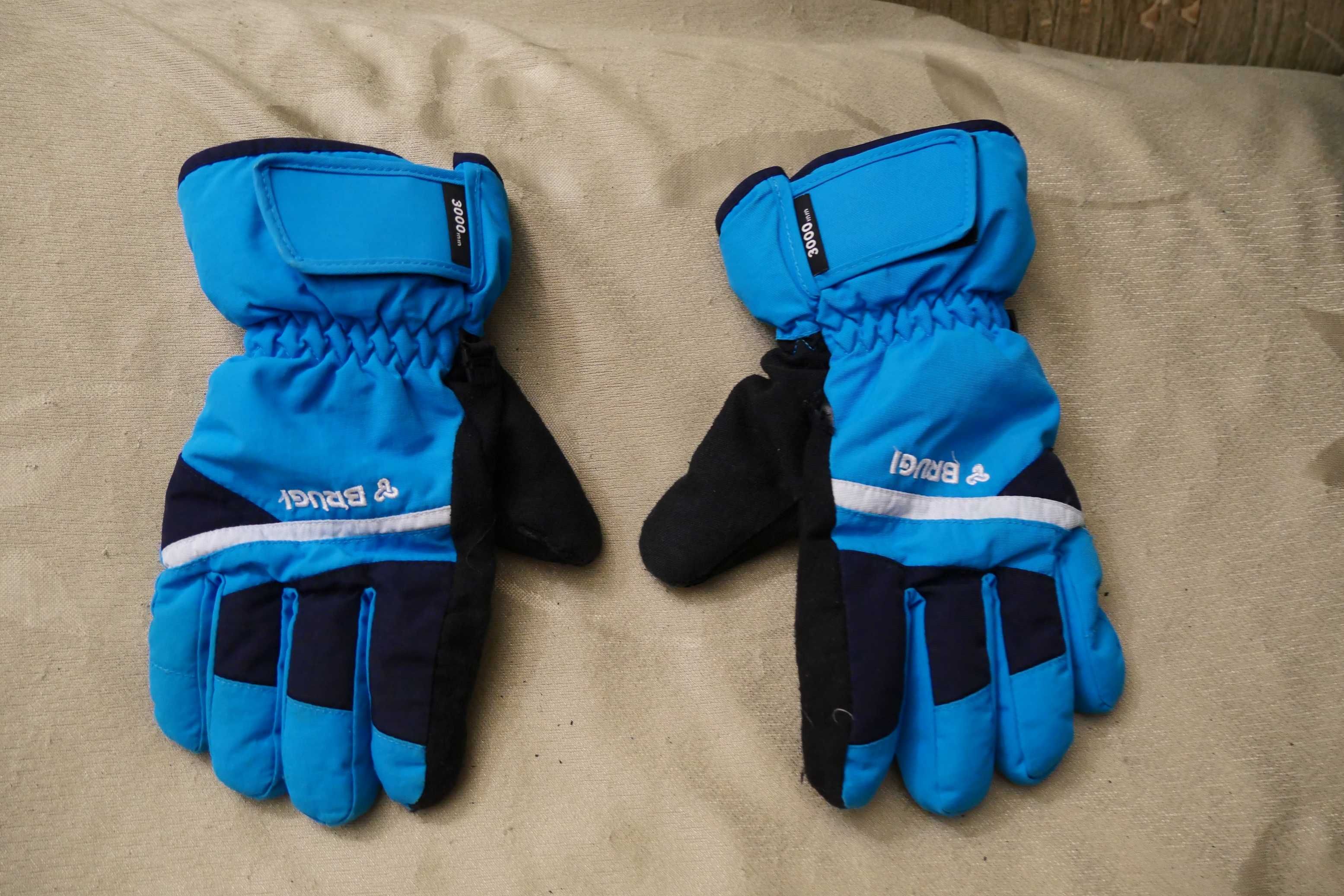 Rękawiczki rękawice narciarskie zimowe turkus Brugi 158 / 164 L / XL