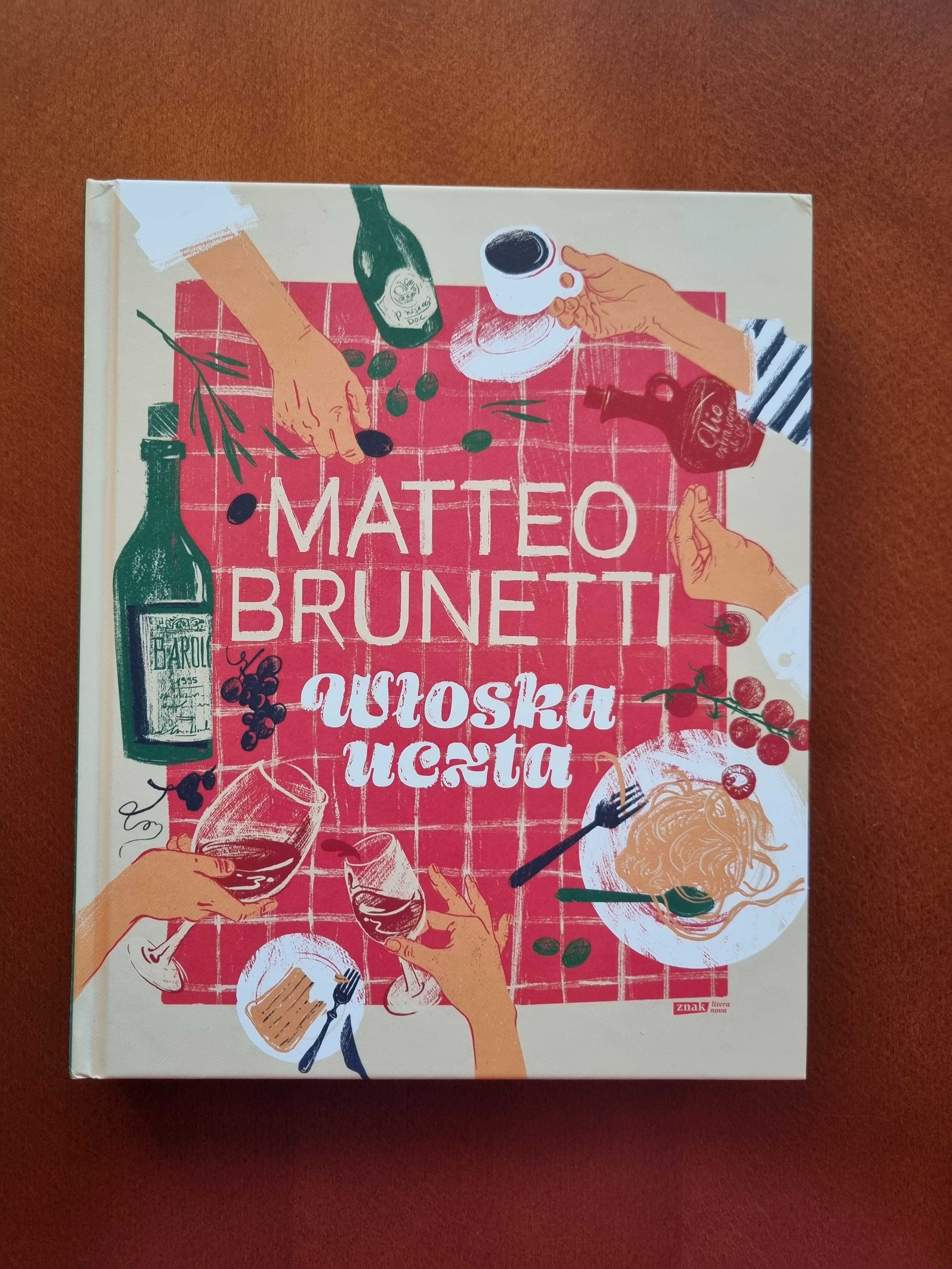Książka Włoska uczta Matteo Brunetti z autografem nowa