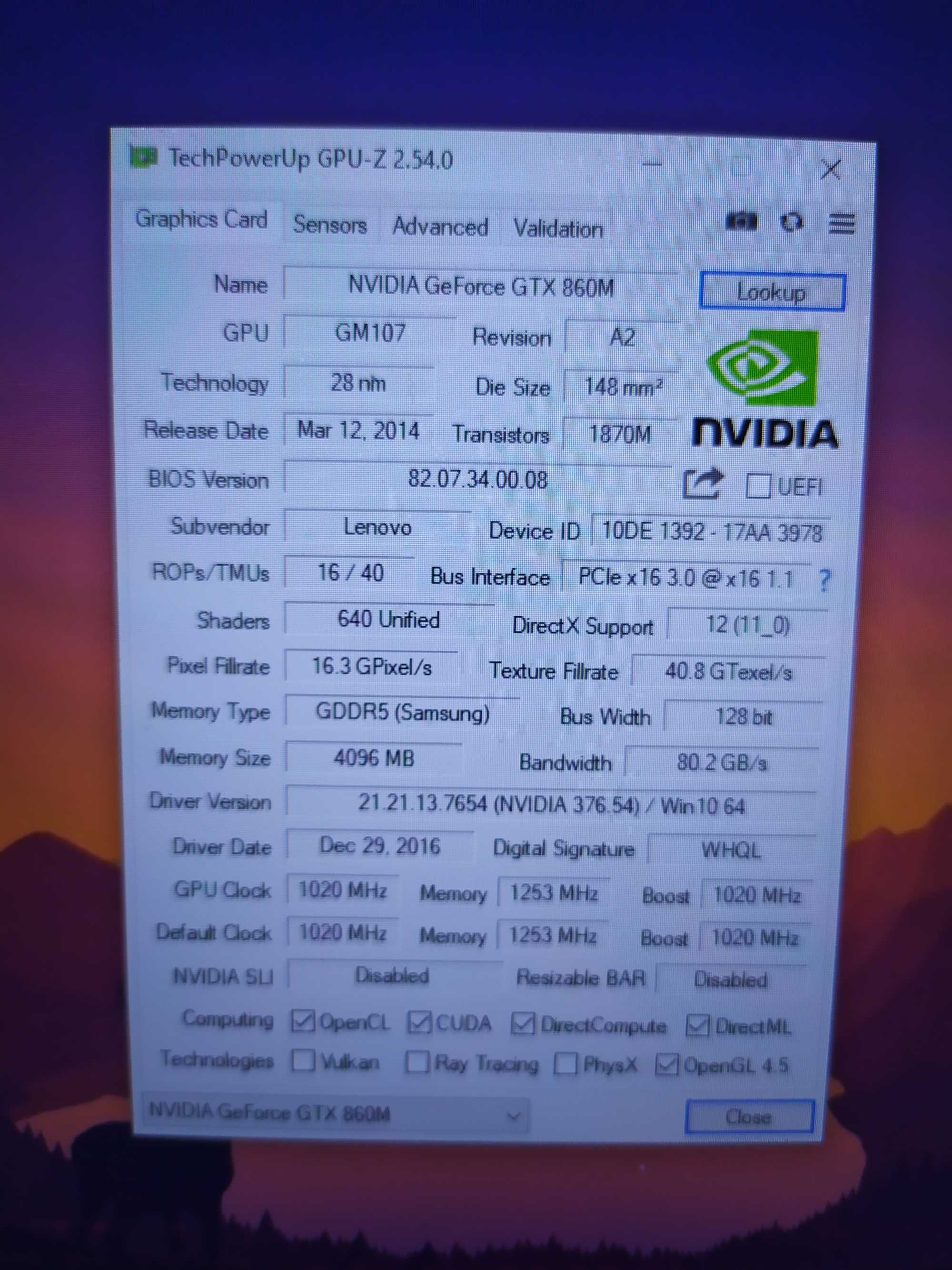 Lenovo y70-70 touch