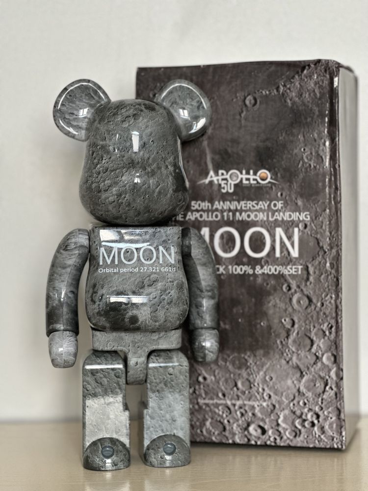 Bearbrick Moon 28 cm (бірбрік) колекційна іграшка