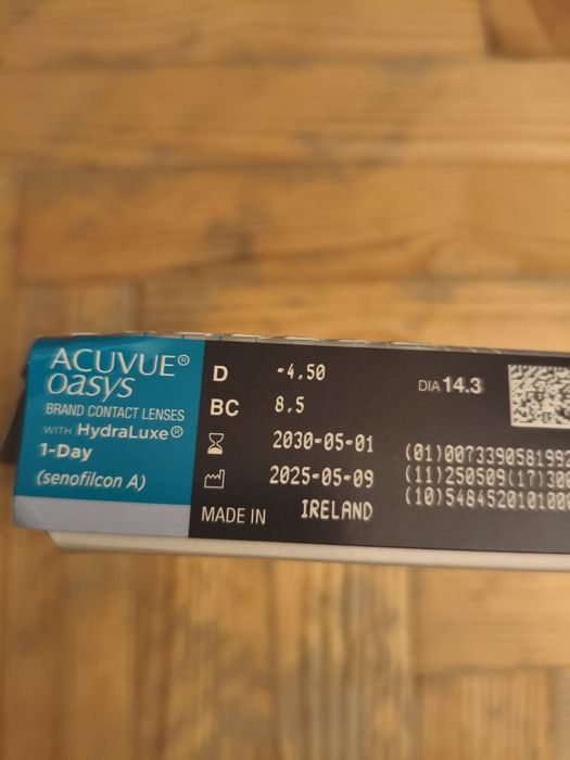 Soczewki kontaktowe -4.50 8.5