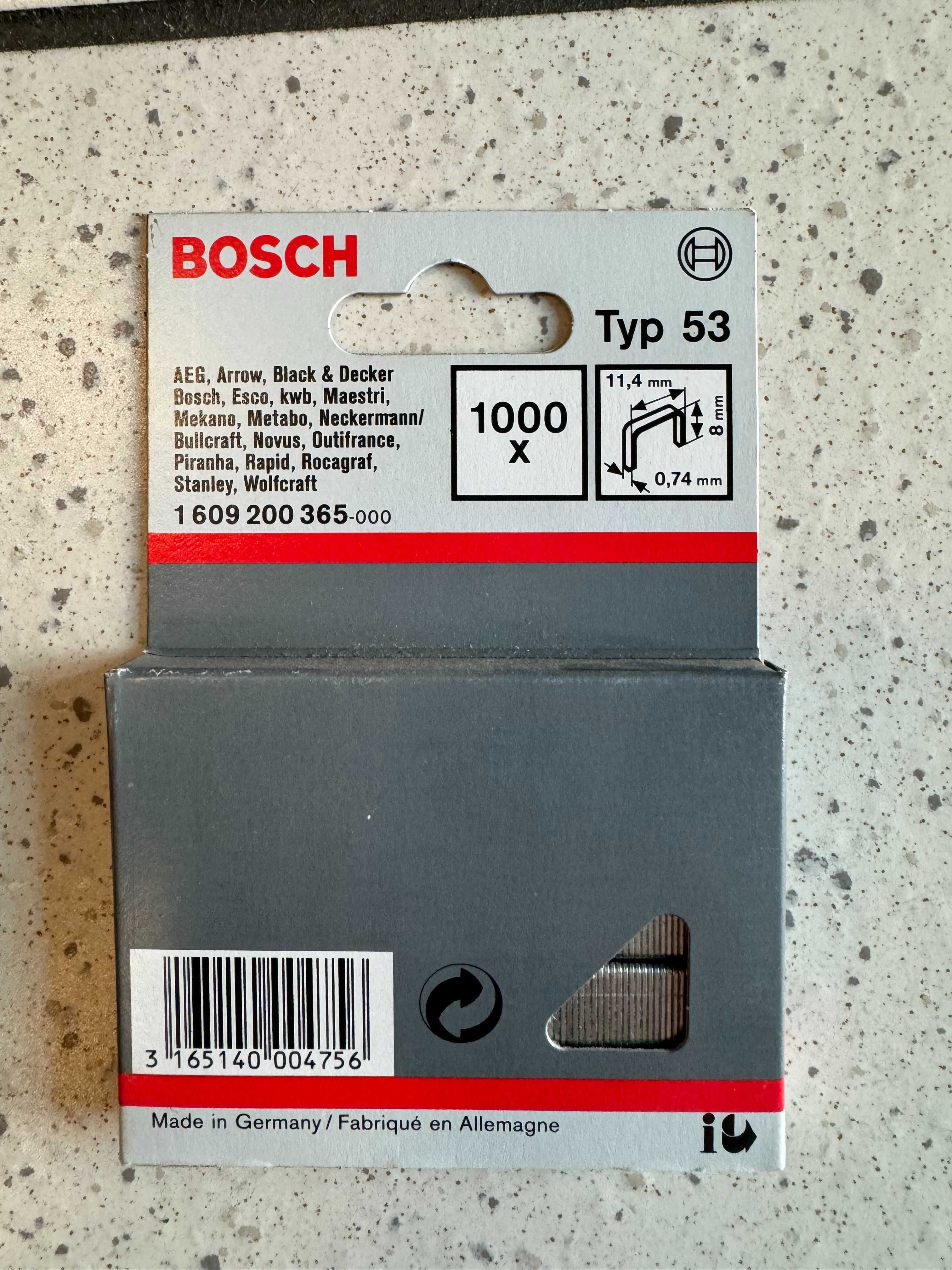 Zszywki Bosch typ 53 , 6 mm , 1000 szt