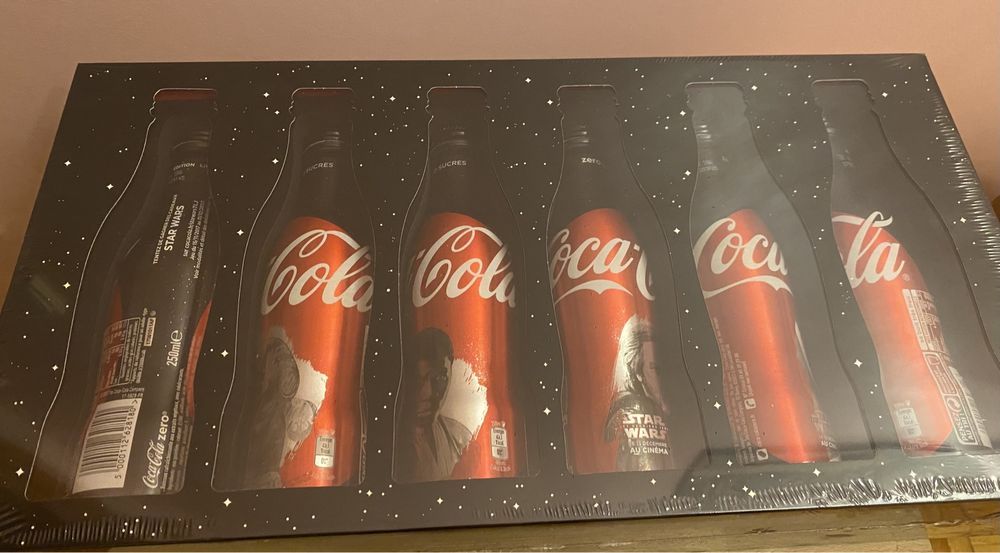 Coffret Conjunto coca cola coke especial Star Wars 6 garrafas