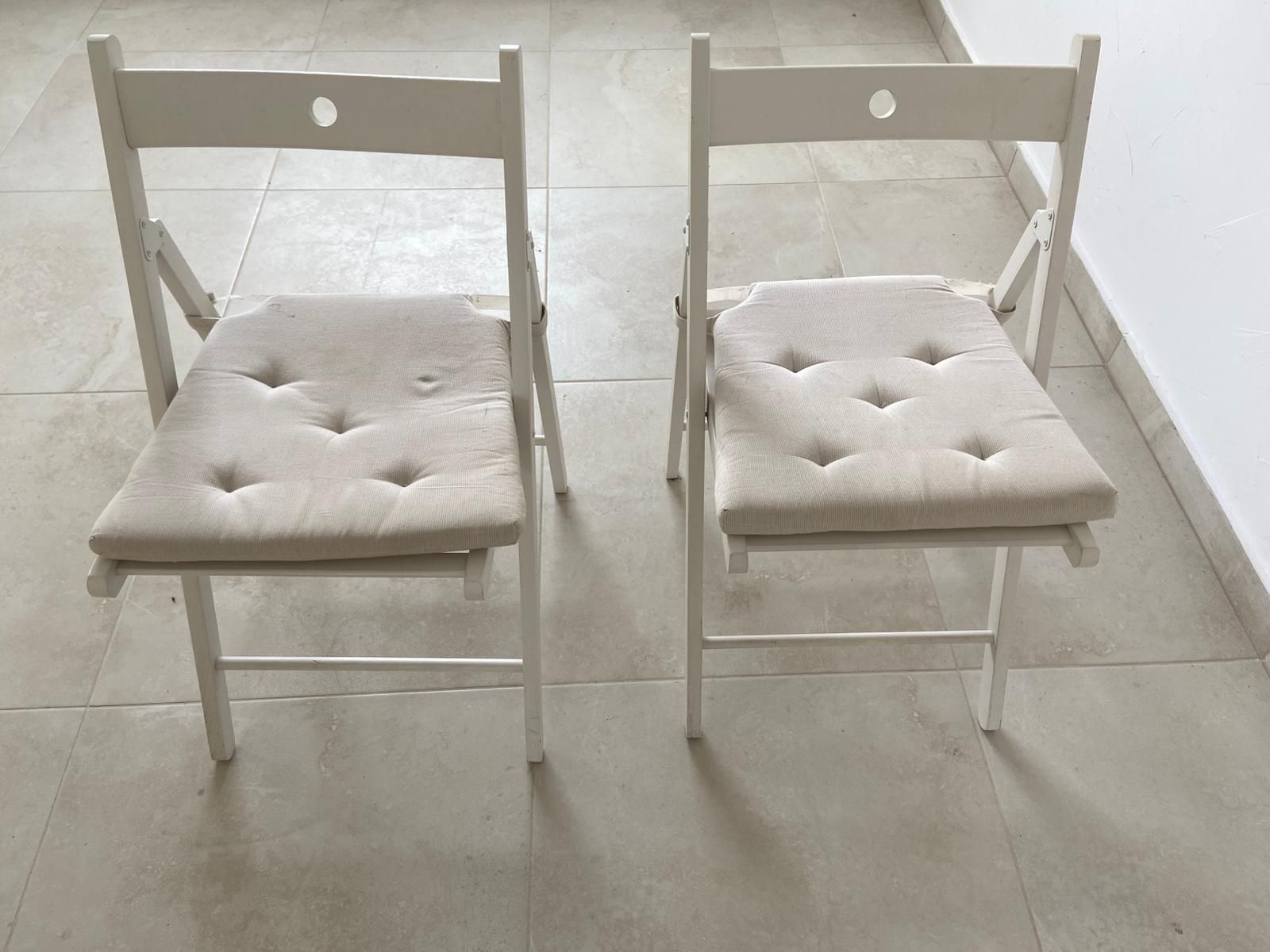 SPRZEDAM 2 krzesła składane z poduszkami FRÖSVI - Ikea