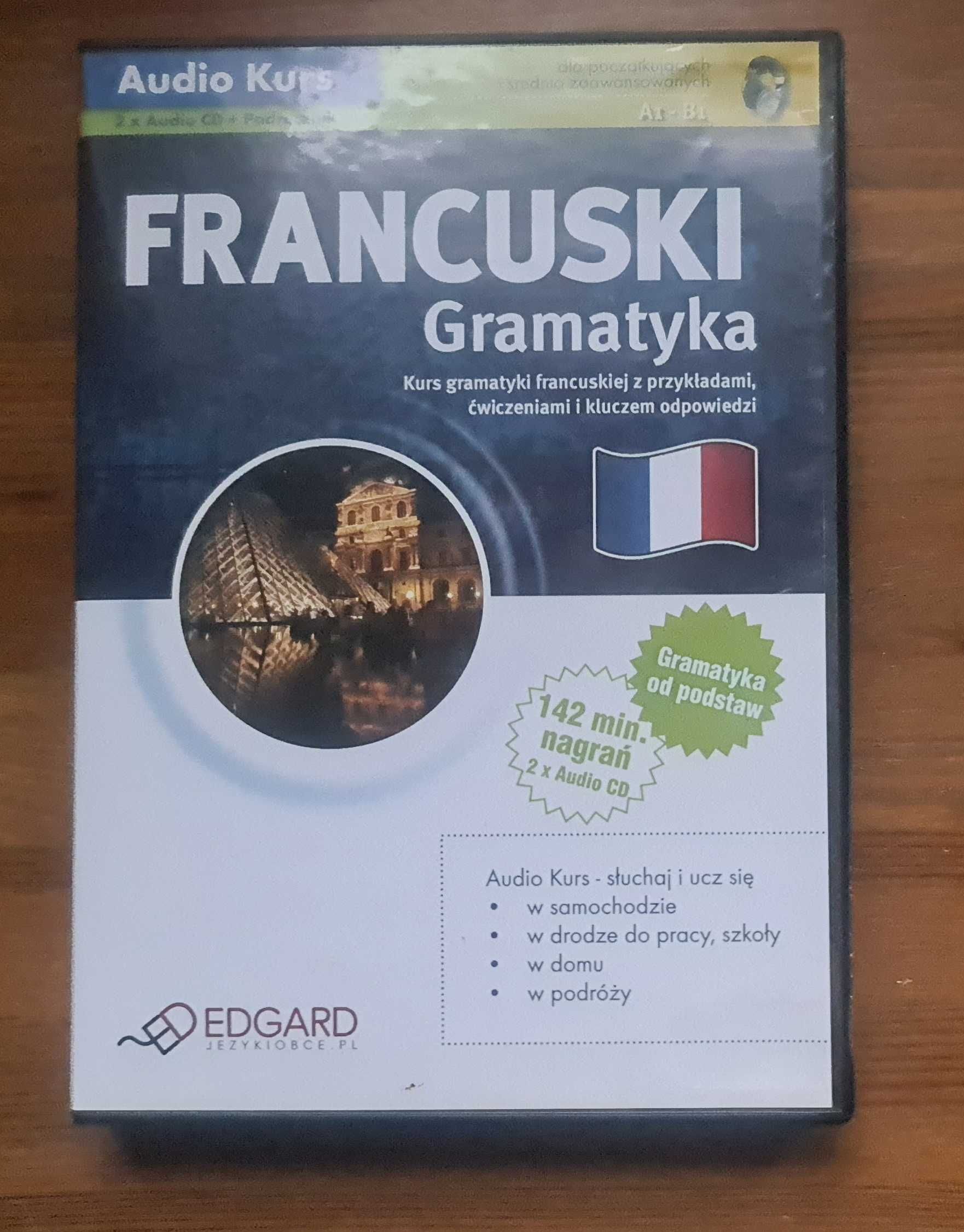 Francuski gramatyka Audio kurs 2 CD Edgard ćwiczenia + podręcznik