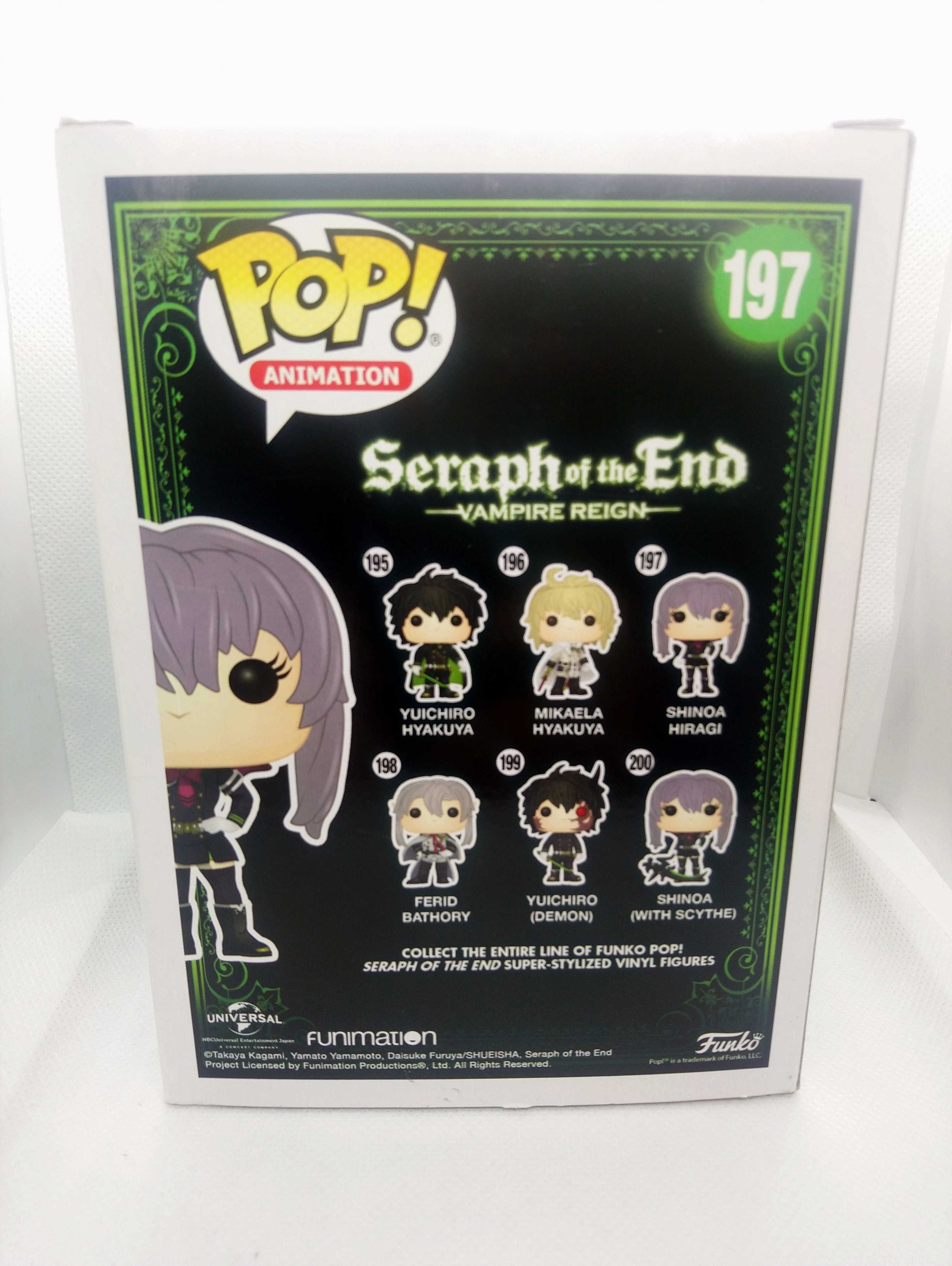 Funko Pop Seraph of The End Shinoa Hiragi 197