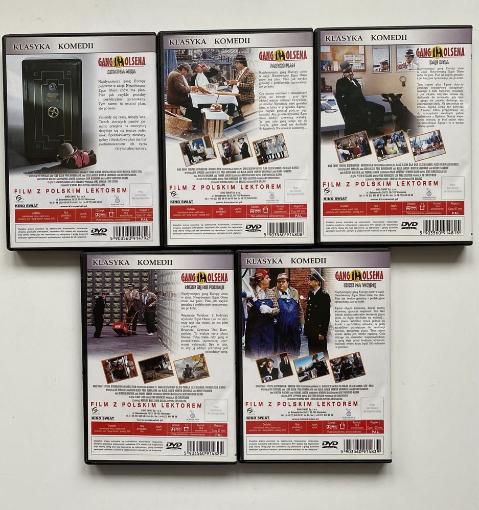 Gang Olsena DVD kolekcja 5 płyt