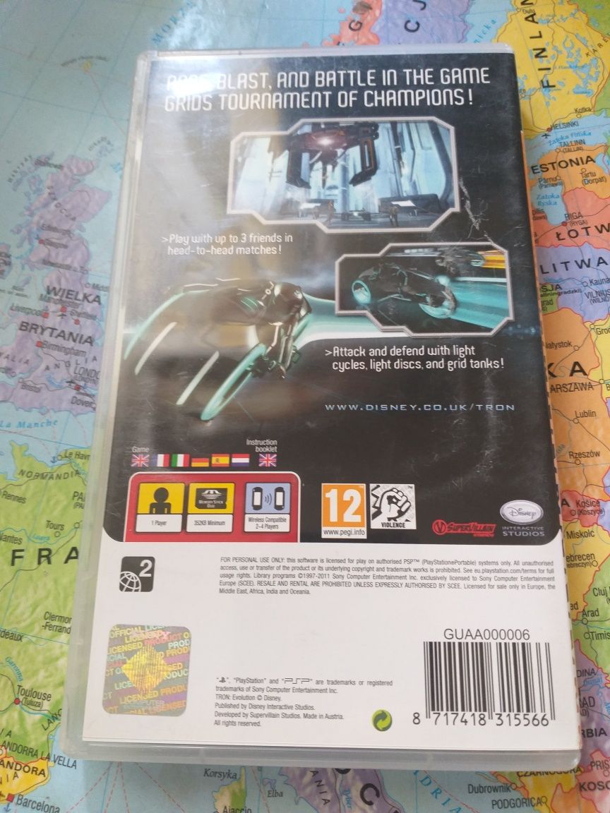 Gra Sony psp Disney  tron evolution