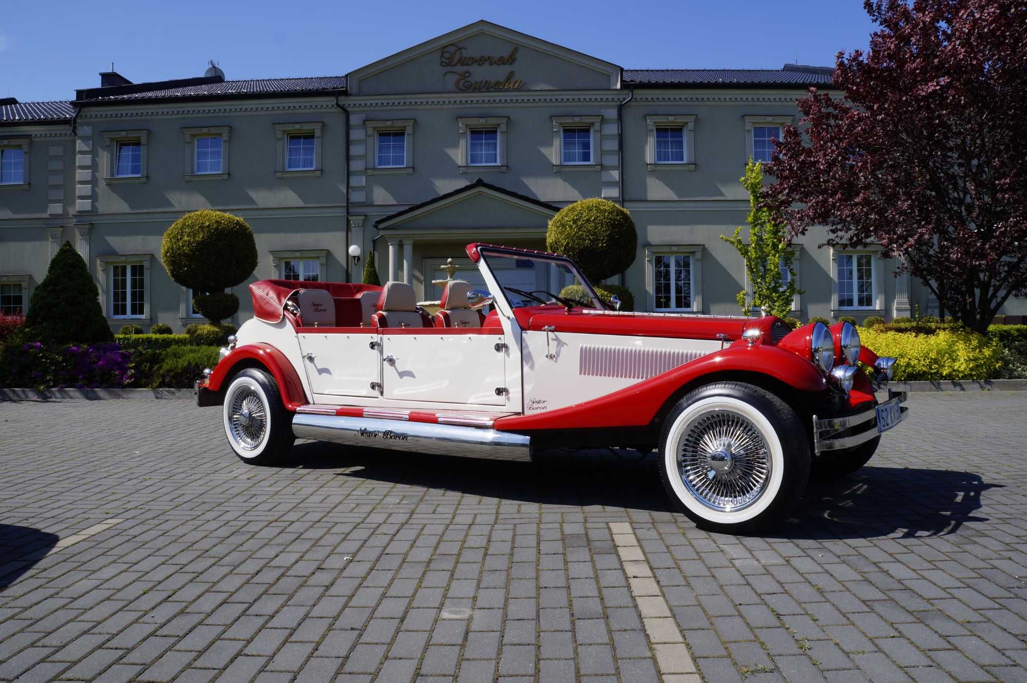 Auto/samochód do ślubu, Alfa Romeo z 1932r, Morgan, Mercedes, Chrysler