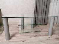Продам скляний столик під телевізор 100х54х44