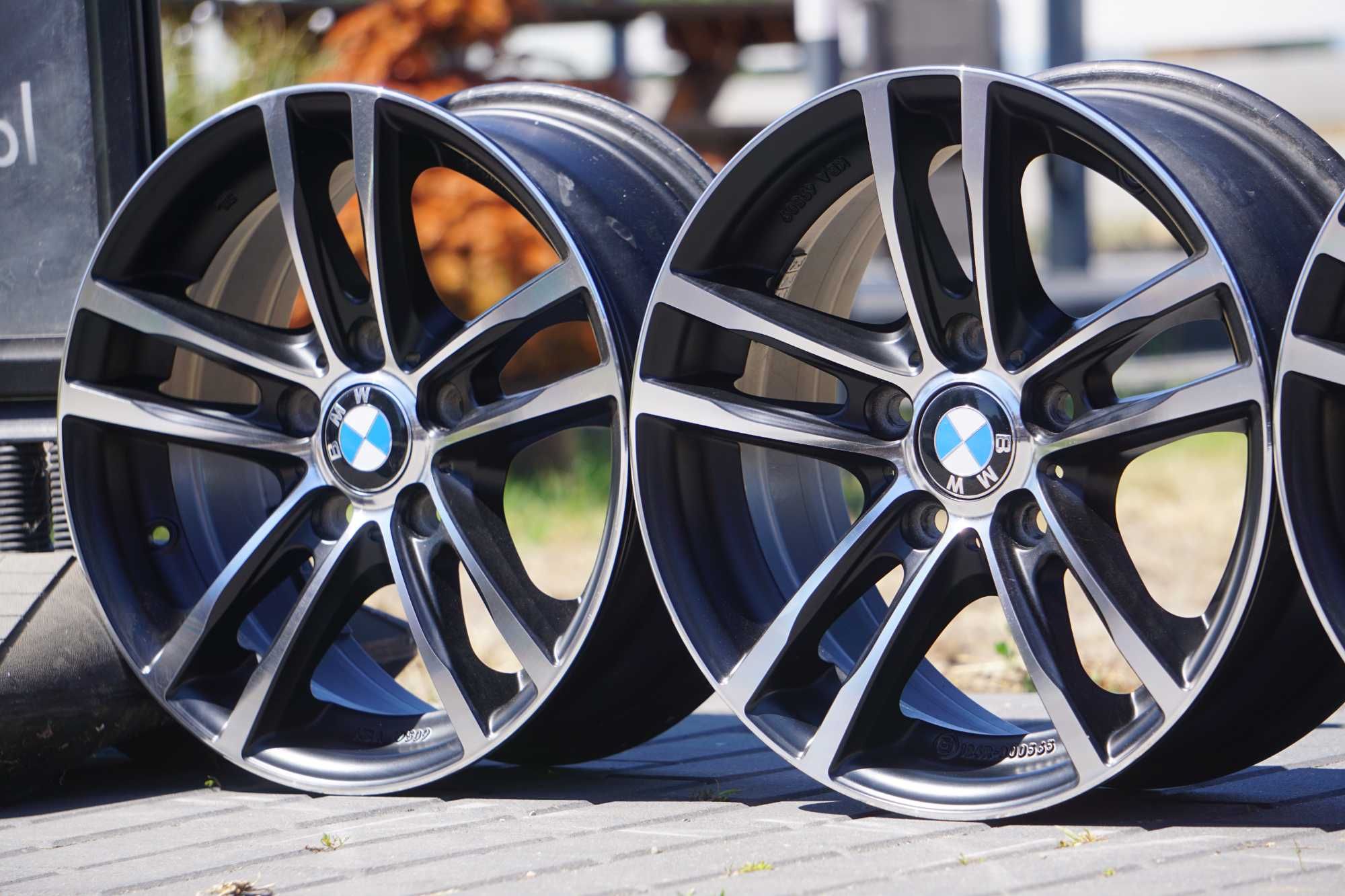 Alufelgi do BMW 5x120 7Jx16 et40 cb72,6mm czarne i front polerowany