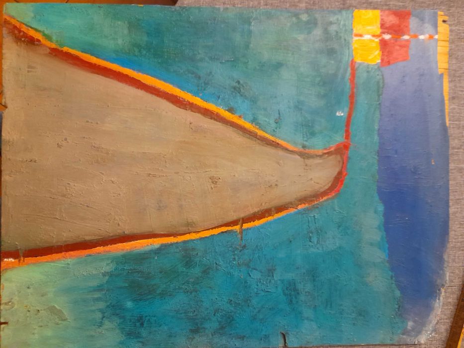 Obraz na desce "Droga" lata 70-80