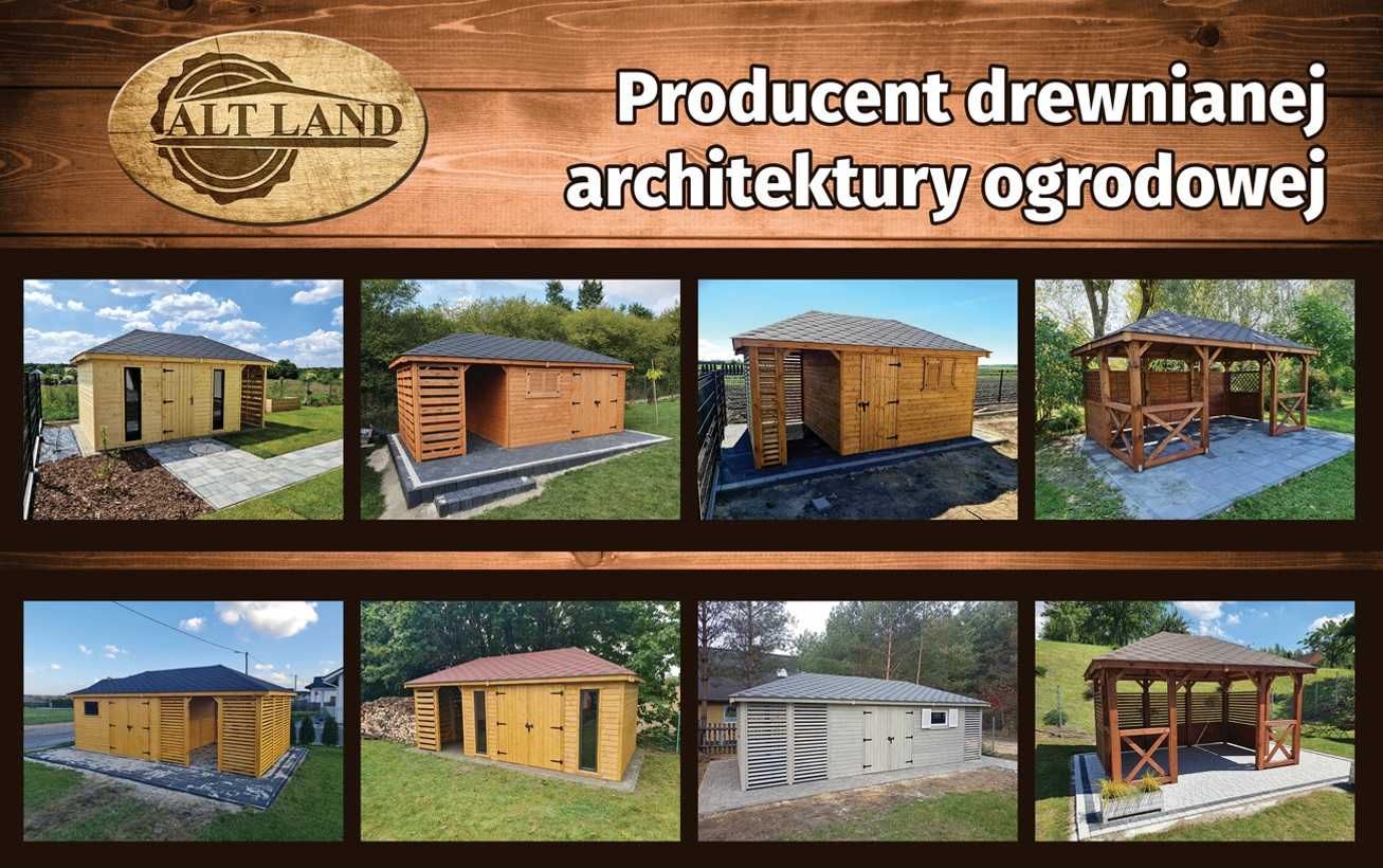 Domek narzędziowy 4x4 ogrodowy Domek drewniany Altana PRODUCENT