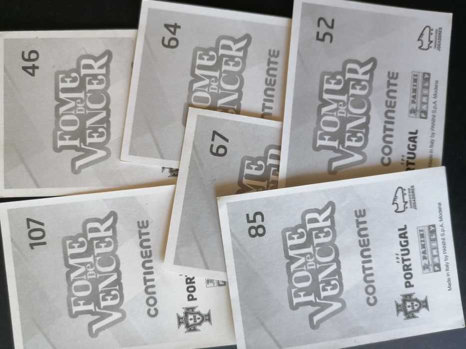 Cromos Fome de Vencer Europeu 2020