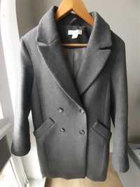 Wełniany płaszcz H&M oversize