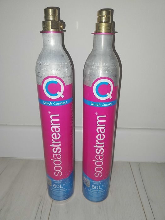 Butle sodastream różowe puste zestaw 2szt