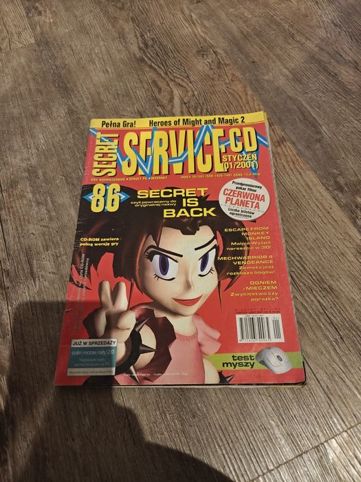 Secret Service 86 01/2001. Stare czasopismo o grach.