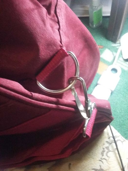 Сумка дорожня велика кольору бордовий