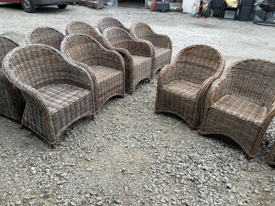 Zestaw komplet debowy z krzywymi nogami