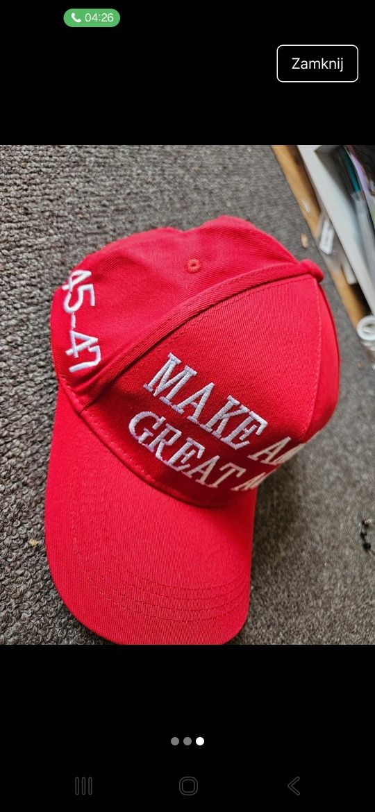 Nowa czapka Donald Trump Make America Great Again MAGA 45-47