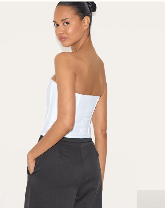 Корсет з кісточками білий корсет