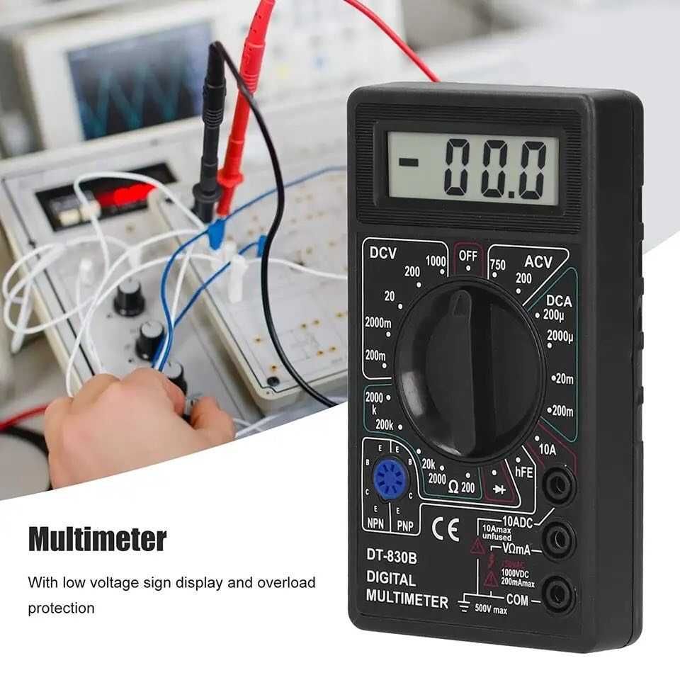Мультиметр тестер цифровой электронный вольтметр