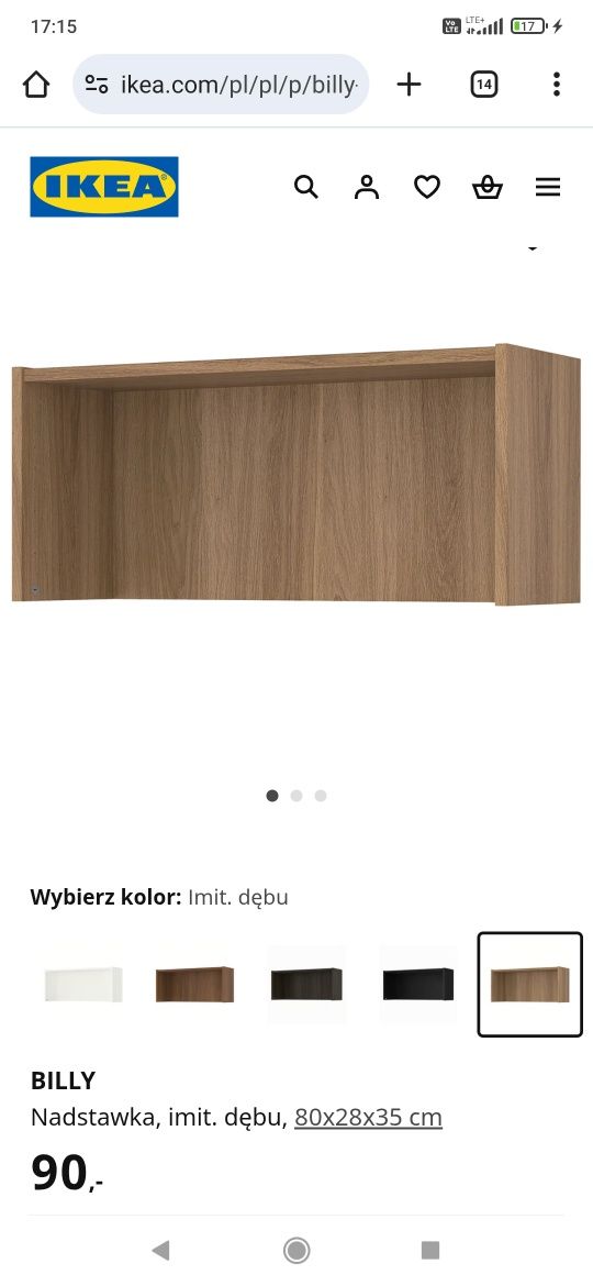 Regał Billy imitacja dębu