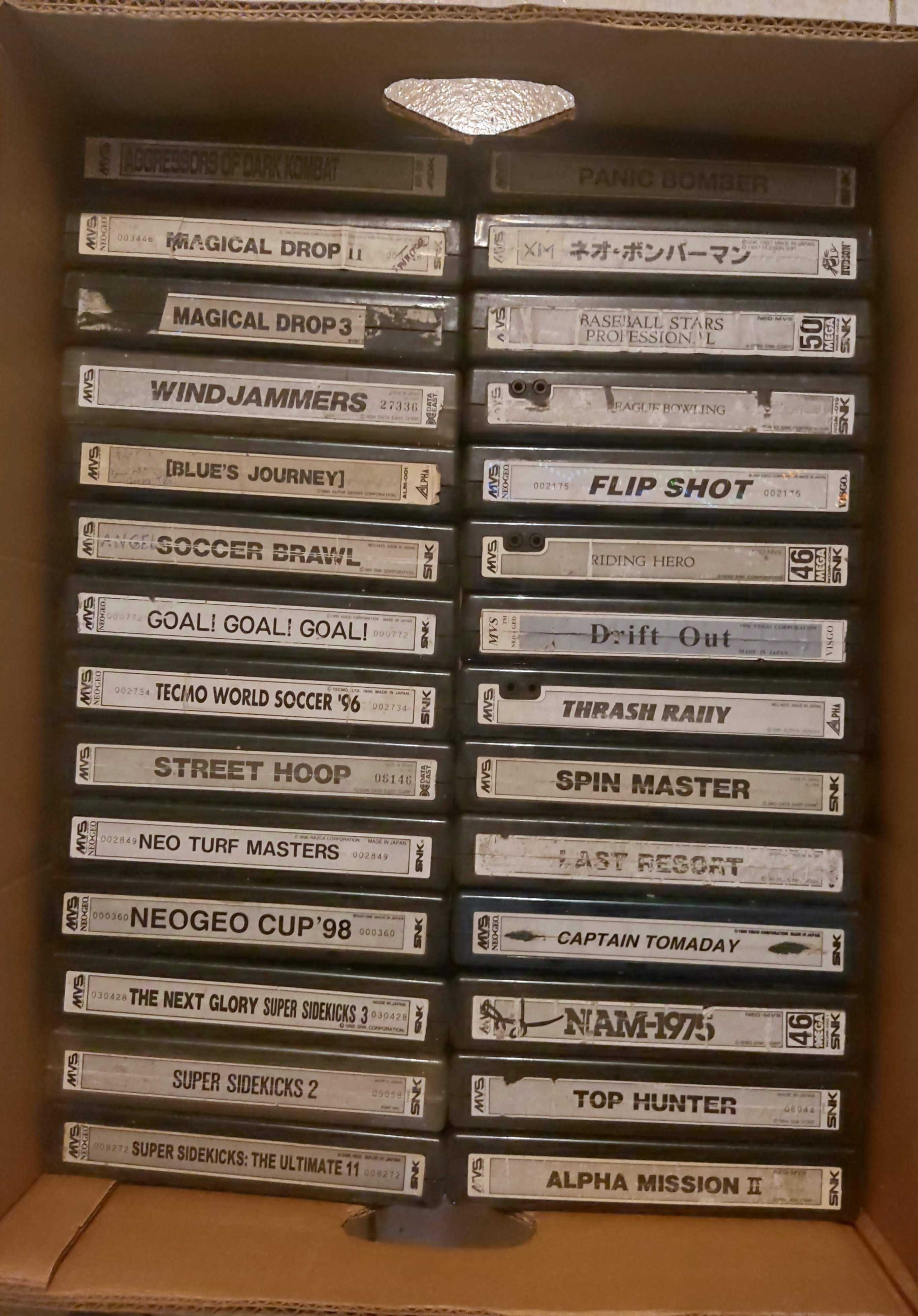Jogos cartuchos MVS Neogeo Neo Geo