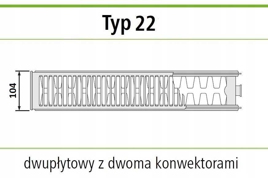 Grzejnik INVENA C22 600x1000 typ C 22 boczny PROMOCJA