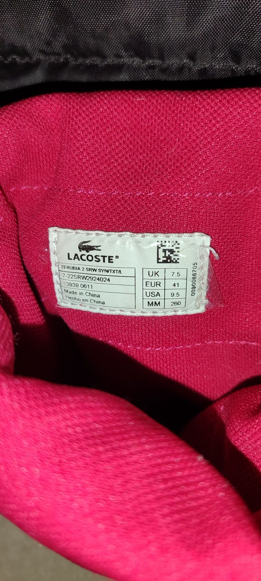 Сапожки LACOSTE 41р.