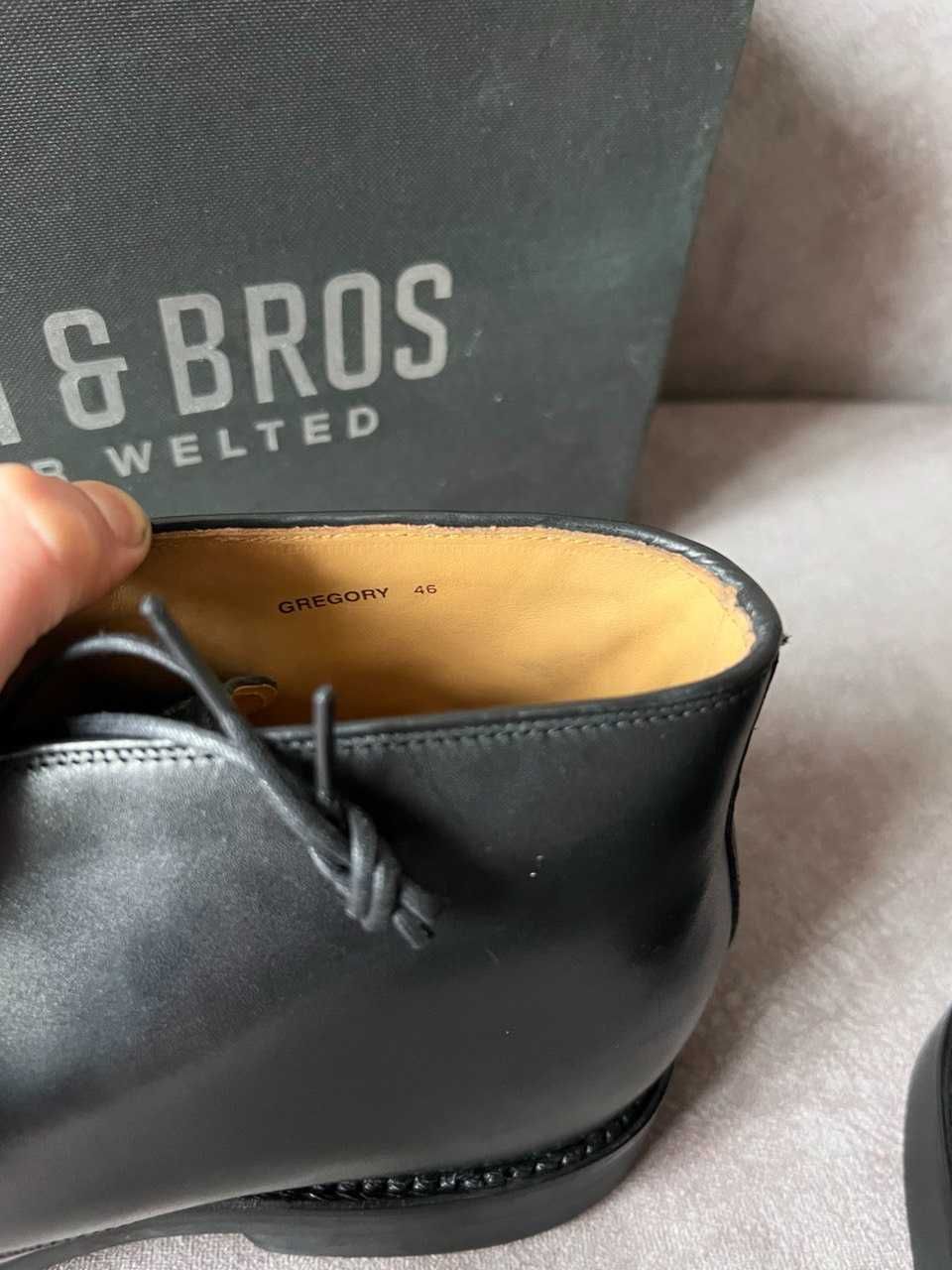 Брендові Шкіряні Черевики Gordon&Bros 46р