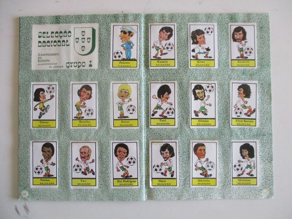 Caderneta completa de cromos de Caricaturas 76-77
