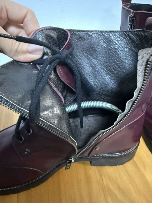 Шкіряні жіночі черевики, підошва Vibram. Розмір 42 (27,5 см).