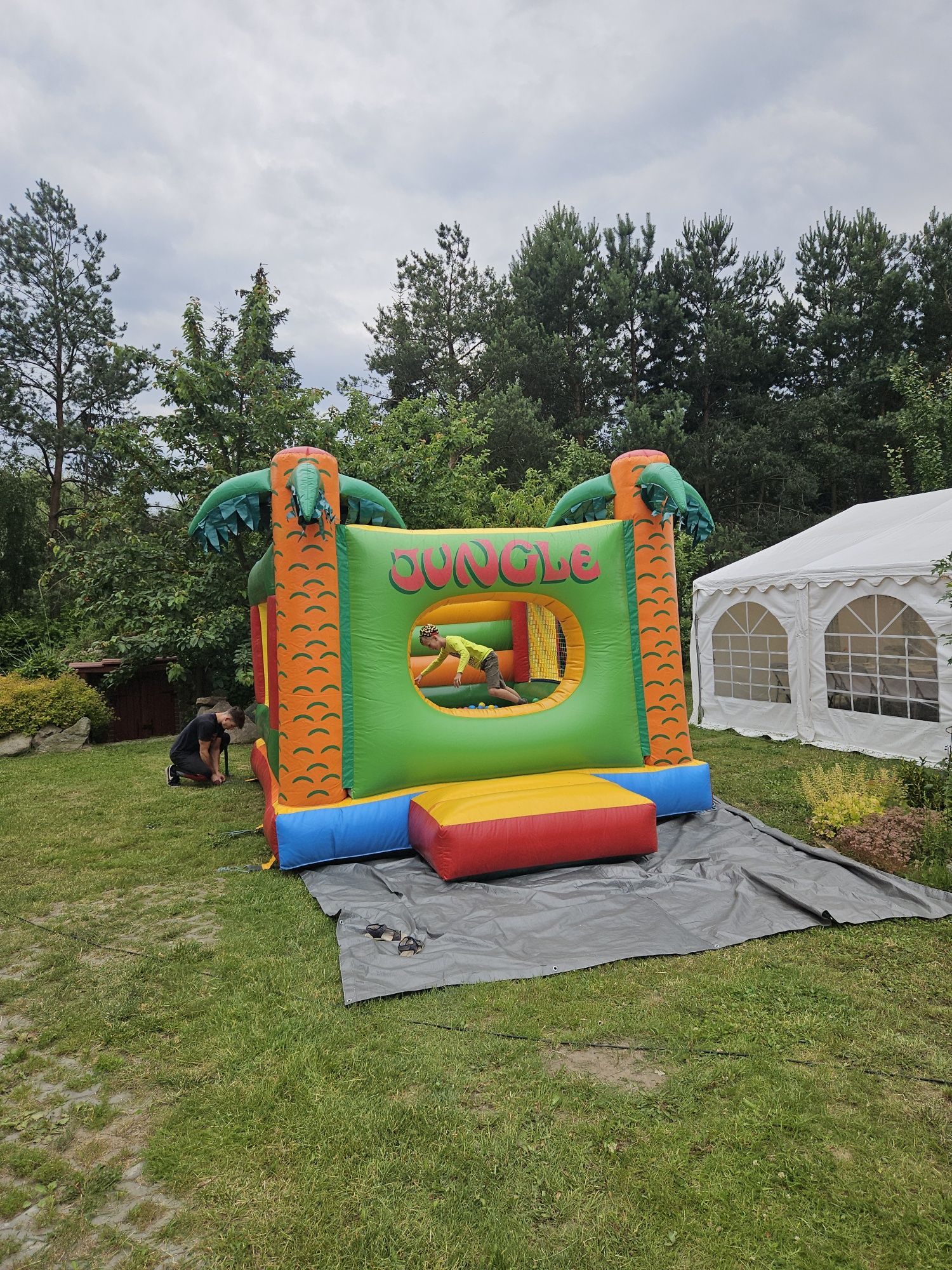 Zakręcony ziemniak wata dmuchańce piana partybyk rodeo zjeżdżalnia zam