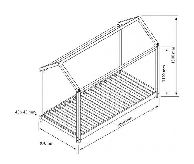 Cama de criança Casinha