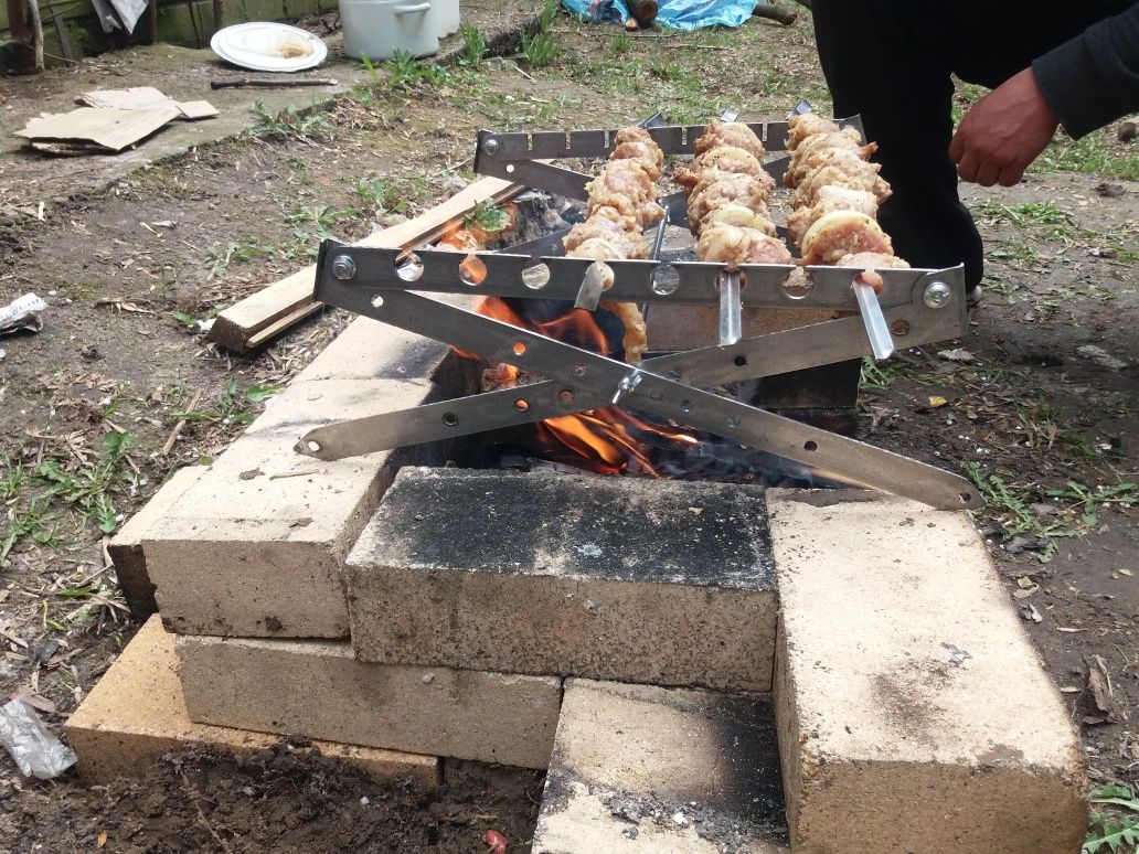 Подставка под шампура  (рамка, мангал, шашлык).