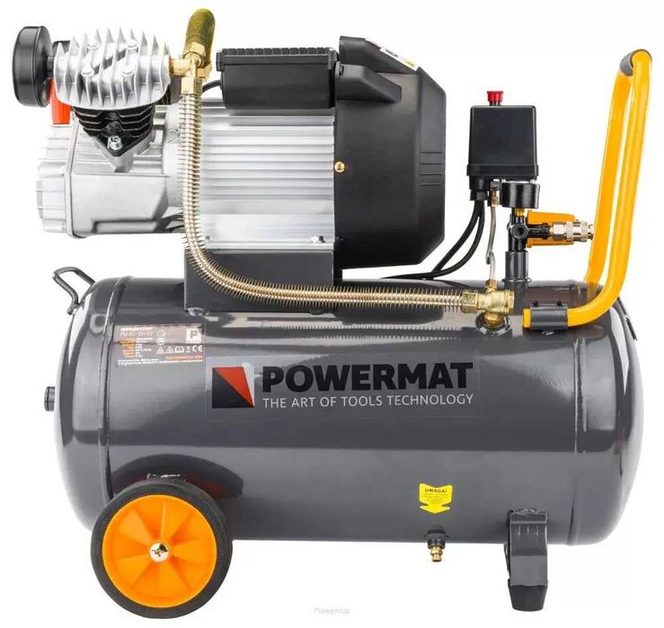 Компресор повітряний 2порш Powermat 50л 2.2кВт 8атм 392л/хв компрессор