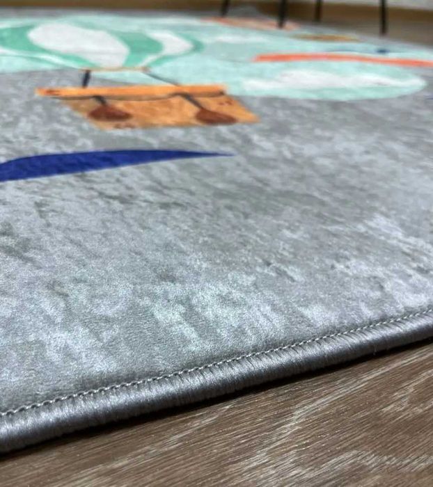 Килимок дитячий безворсовий килим ковер антиковзаюче покриття