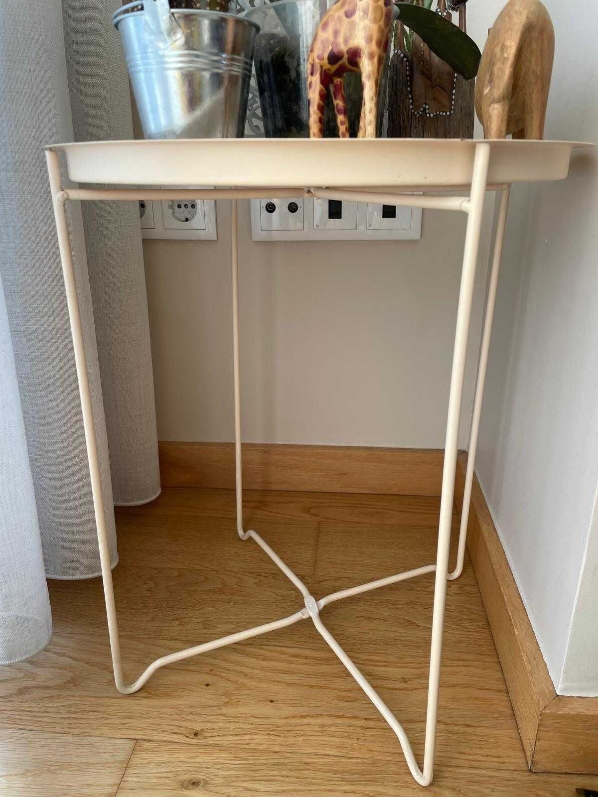 Mesa de apoio bege