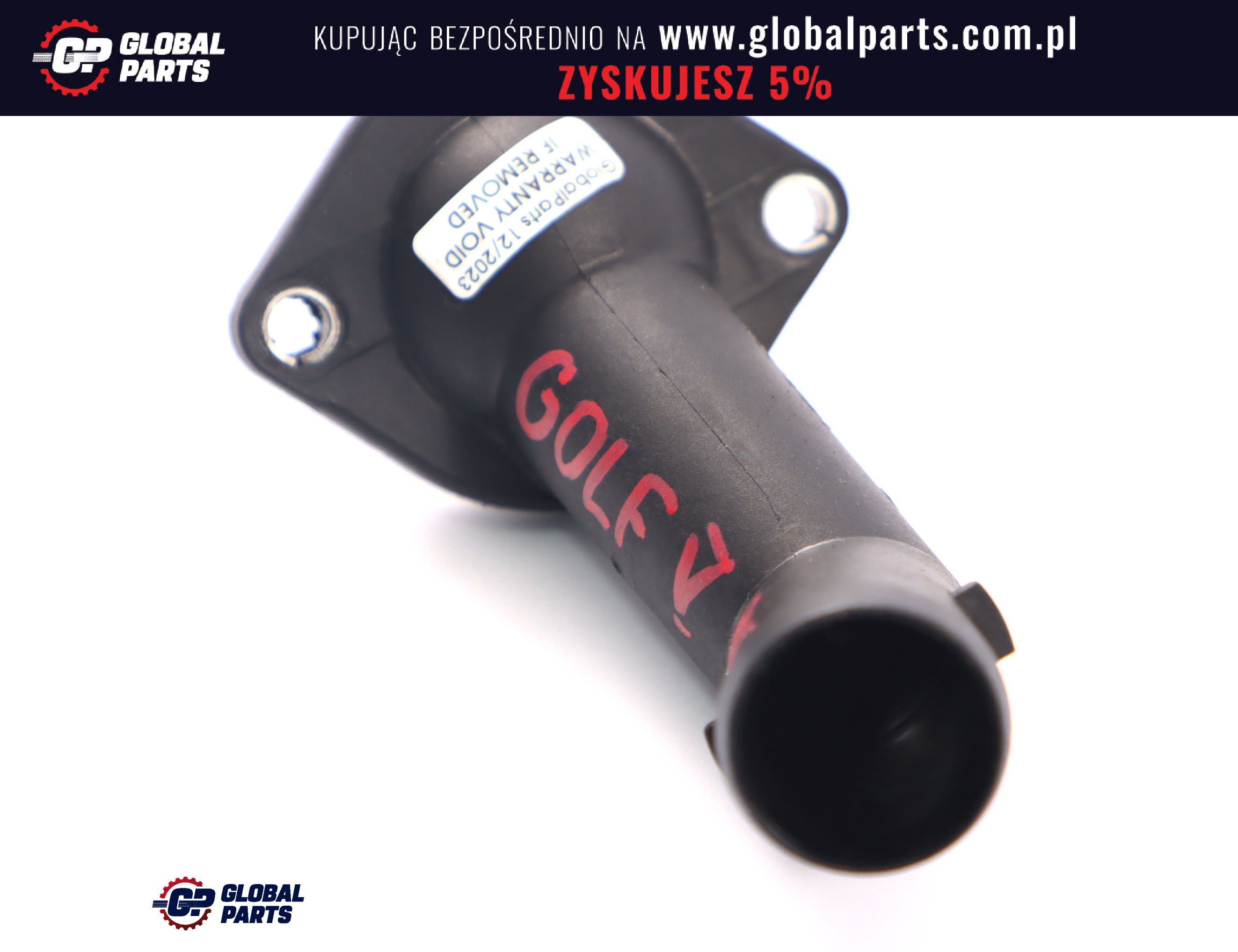 Audi Seat Skoda VW Golf MKV Króciec Wody Obudowy Termostatu 06