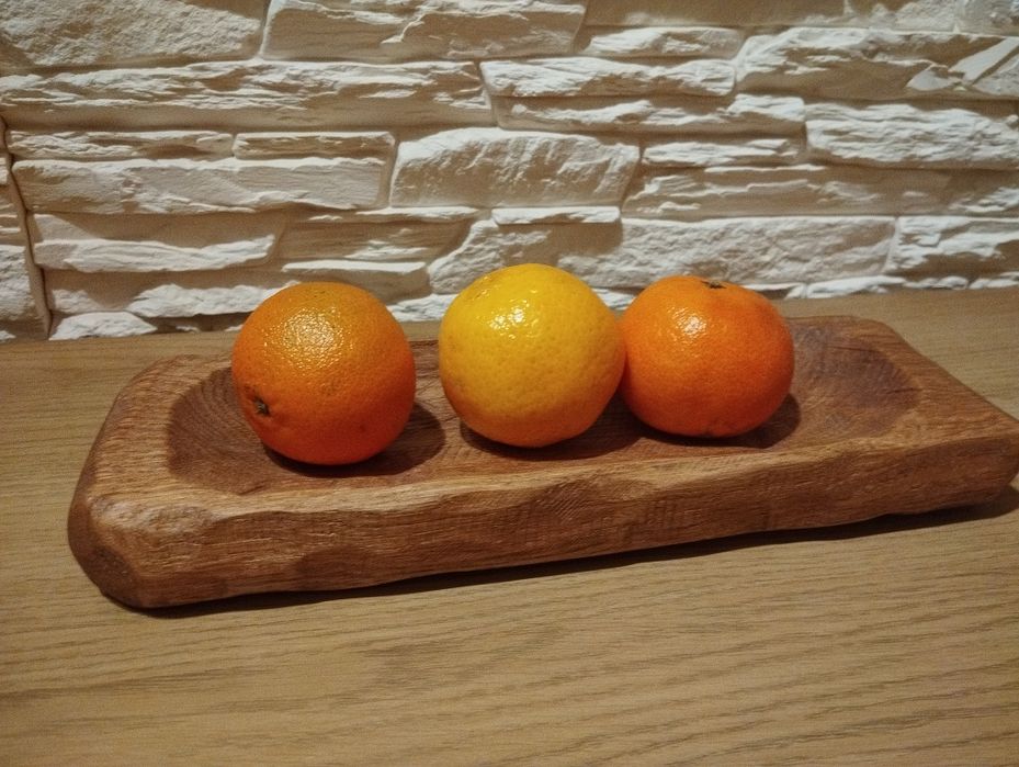 Korytko dębowe drewniane półmisek do serwowania