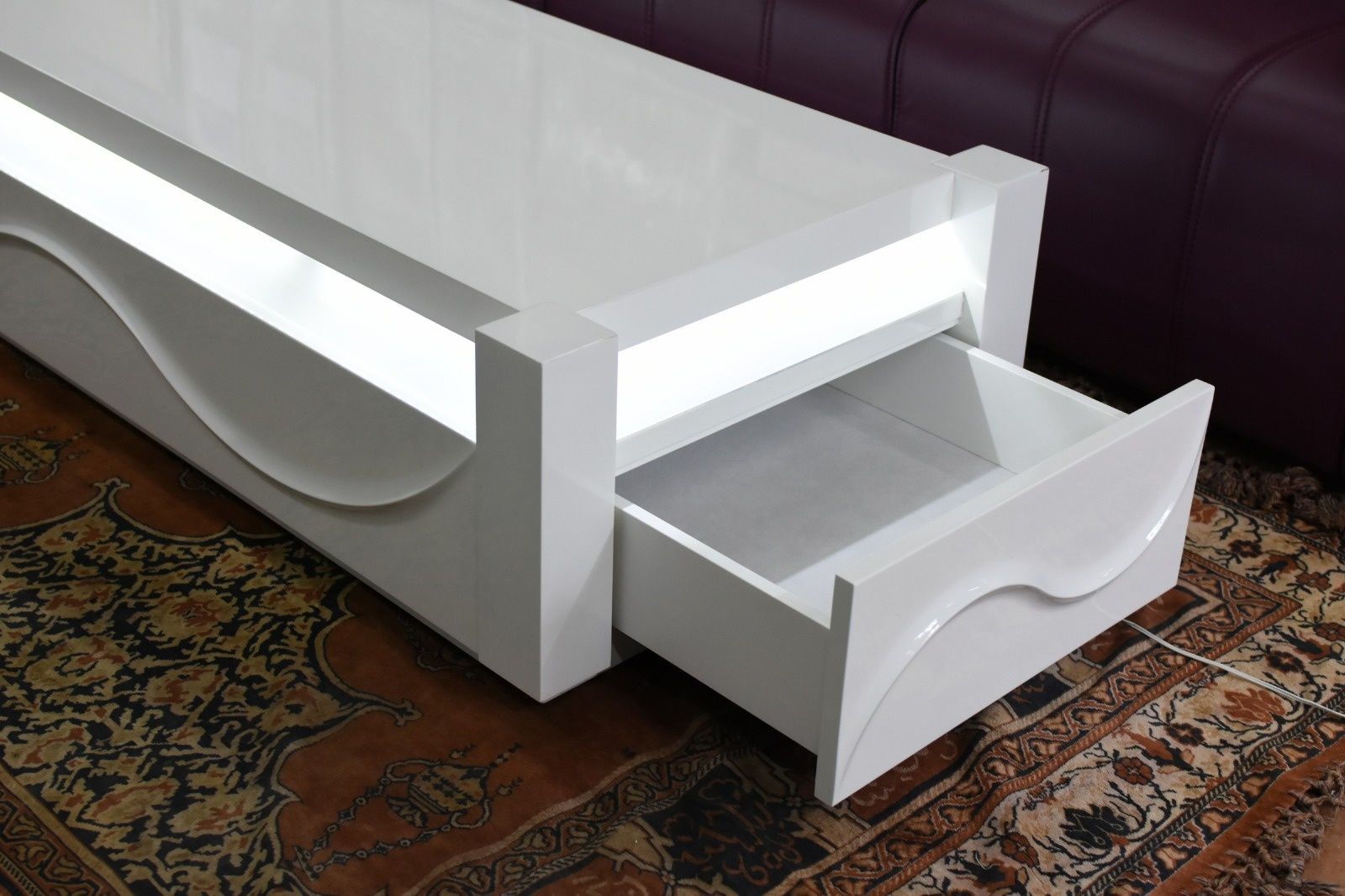 Mesa de centro com luz led