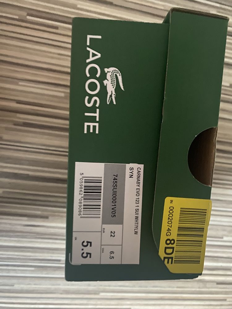 Lacoste buty rozmiar 22