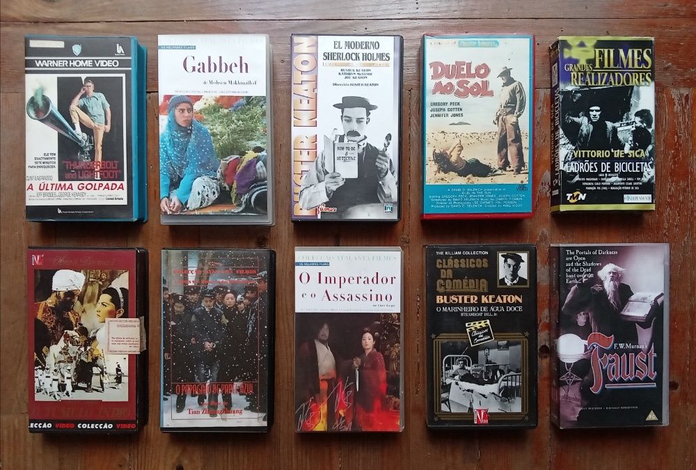 VHS - Cimino; Murnau; De Sica; Buster Keaton; Lang e outros