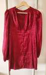 Vestido  Shein  vermelho/bordeaux