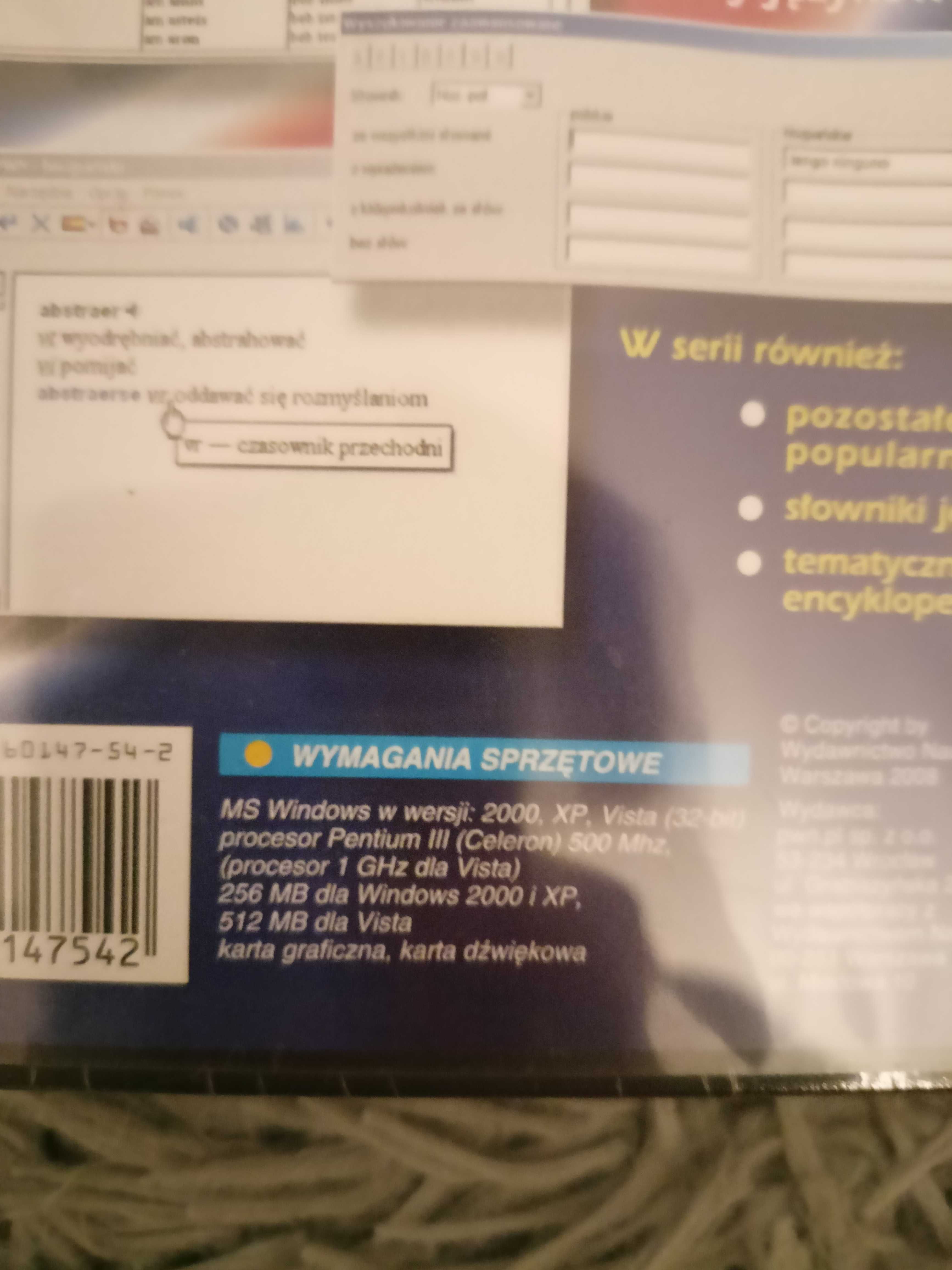 multimedialny słownik ENPL PWN CD ROM, nowy! oryginalna folia