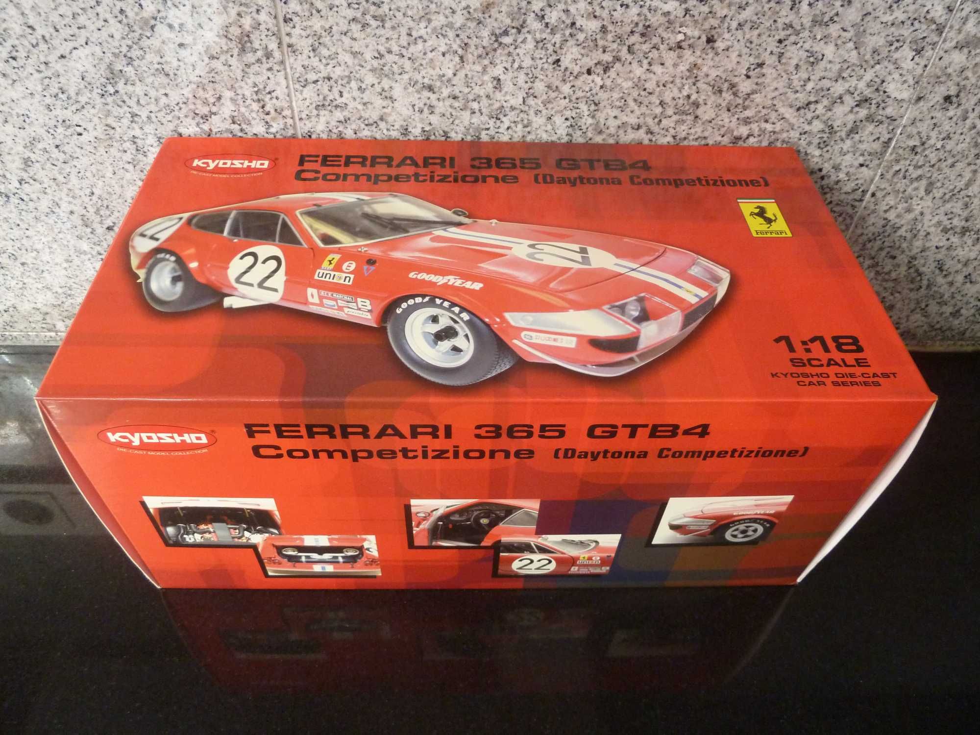 1:18 Kyosho, Ferrari 365 GTB4 Competizione, AutoArt Minichamps