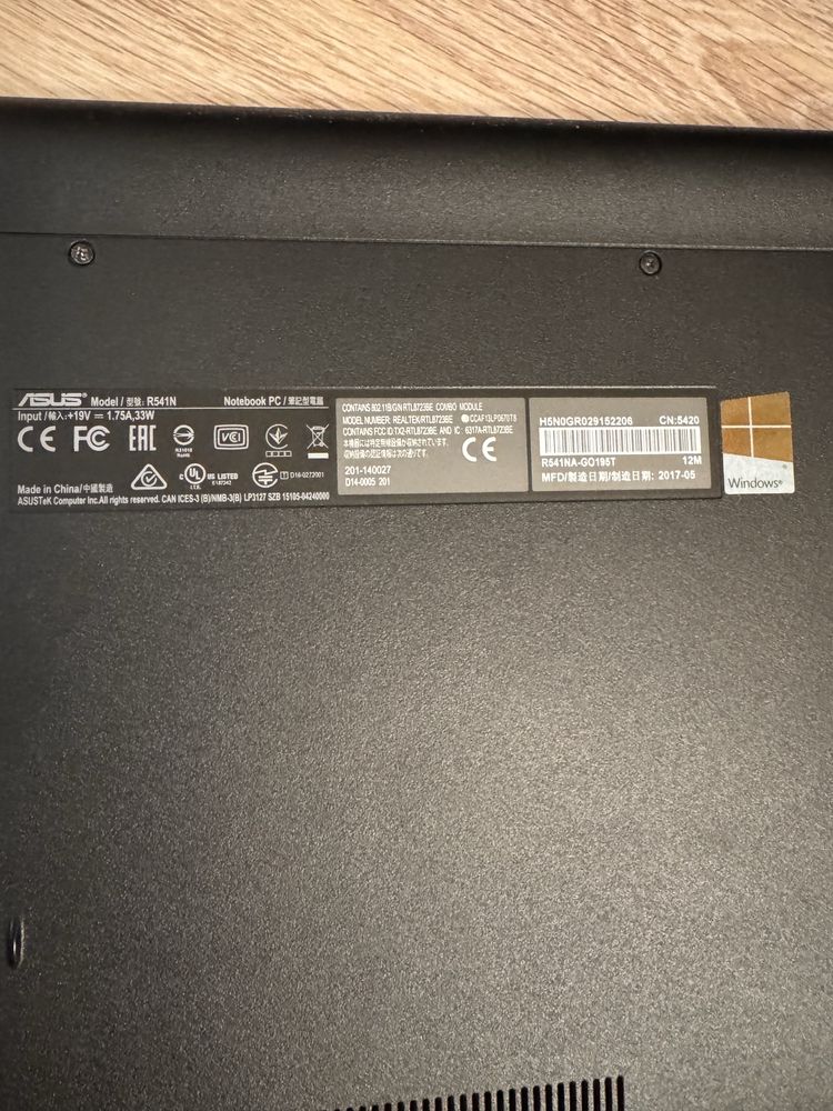 Ноутбук Asus 15.6/Windows 10